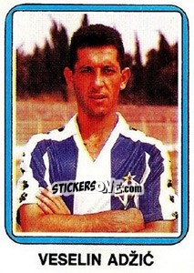 Figurina Veselin Adžic - Fudbal 1990-1991 n. 143 - Decje Novine