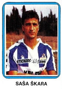 Figurina Saša Škara - Fudbal 1990-1991 n. 148 - Decje Novine