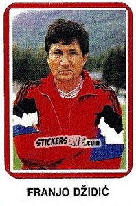 Figurina Franjo Džidic - Fudbal 1990-1991 n. 151 - Decje Novine