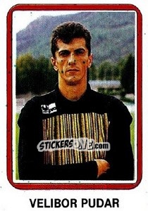 Figurina Velibor Pudar - Fudbal 1990-1991 n. 152 - Decje Novine