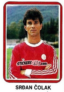 Figurina Srdan Colak - Fudbal 1990-1991 n. 155 - Decje Novine