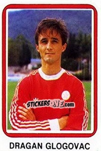 Figurina Dragan Glogovac - Fudbal 1990-1991 n. 160 - Decje Novine
