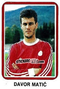Figurina Davor Matic - Fudbal 1990-1991 n. 162 - Decje Novine