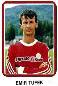 Figurina Emir Tufek - Fudbal 1990-1991 n. 163 - Decje Novine