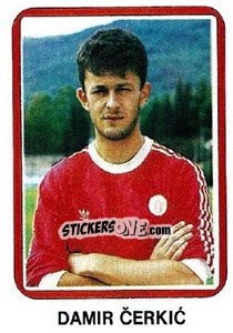 Figurina Damir Cerkic - Fudbal 1990-1991 n. 165 - Decje Novine