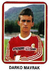 Figurina Darko Mavrak - Fudbal 1990-1991 n. 169 - Decje Novine