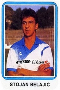 Figurina Stojan Belajic - Fudbal 1990-1991 n. 189 - Decje Novine
