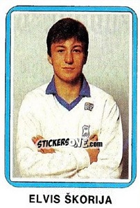 Sticker Elvis Scorija - Fudbal 1990-1991 n. 190 - Decje Novine