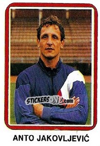 Sticker Anto Jakovljevic - Fudbal 1990-1991 n. 194 - Decje Novine