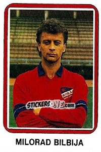 Figurina Milorad Biblija - Fudbal 1990-1991 n. 196 - Decje Novine