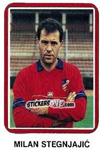Sticker Milan Stegnjajic - Fudbal 1990-1991 n. 202 - Decje Novine