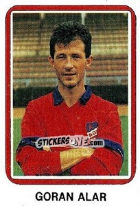 Figurina Goran Alar - Fudbal 1990-1991 n. 205 - Decje Novine