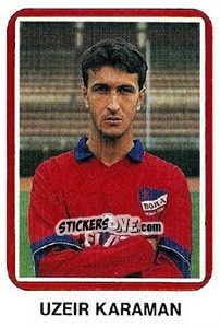 Figurina Uzeir Karaman - Fudbal 1990-1991 n. 206 - Decje Novine