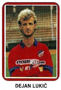 Figurina Dejan Lukic - Fudbal 1990-1991 n. 208 - Decje Novine