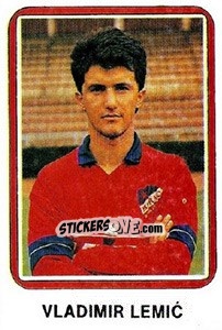 Figurina Vladimir Lemic - Fudbal 1990-1991 n. 209 - Decje Novine
