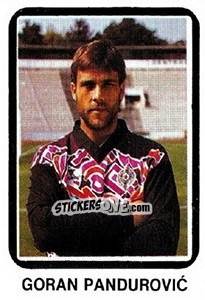 Sticker Goran Pandurovic - Fudbal 1990-1991 n. 216 - Decje Novine