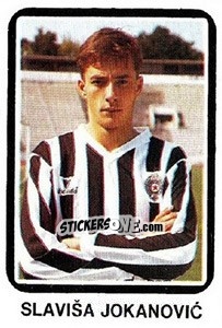 Sticker Slaviša Jokanovic - Fudbal 1990-1991 n. 219 - Decje Novine