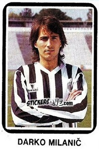 Sticker Darko Milanic - Fudbal 1990-1991 n. 220 - Decje Novine