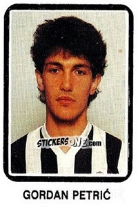 Sticker Gordan Petric - Fudbal 1990-1991 n. 222 - Decje Novine