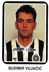 Sticker Budimir Vujacic - Fudbal 1990-1991 n. 223 - Decje Novine
