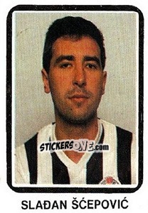 Sticker Sladan Šcepovic - Fudbal 1990-1991 n. 224 - Decje Novine