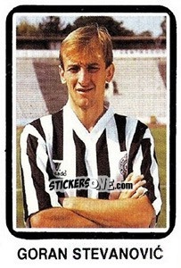 Sticker Goran Stevanovic - Fudbal 1990-1991 n. 230 - Decje Novine