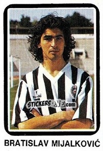 Sticker Bratislav Mijalkovic - Fudbal 1990-1991 n. 231 - Decje Novine