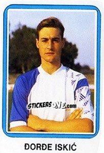 Sticker Ðorde Iskic - Fudbal 1990-1991 n. 239 - Decje Novine