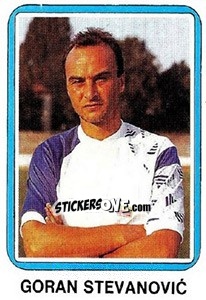 Sticker Goran Stevanovic - Fudbal 1990-1991 n. 244 - Decje Novine