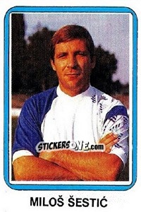 Sticker Miloš Šestic - Fudbal 1990-1991 n. 249 - Decje Novine