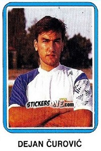 Sticker Dejan Curovic - Fudbal 1990-1991 n. 251 - Decje Novine