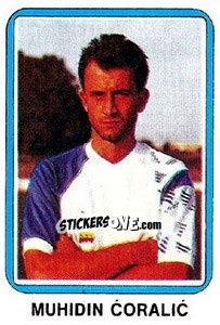 Sticker Muhidin Coralic - Fudbal 1990-1991 n. 253 - Decje Novine
