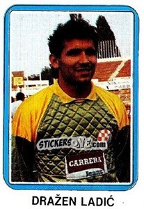 Sticker Dražen Ladic - Fudbal 1990-1991 n. 257 - Decje Novine
