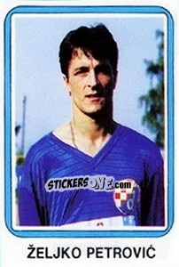 Sticker Željko Petrovic - Fudbal 1990-1991 n. 260 - Decje Novine