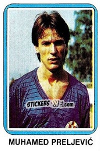 Sticker Muhamed Preljevic - Fudbal 1990-1991 n. 262 - Decje Novine
