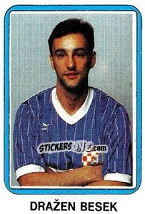Sticker Dražen Besek - Fudbal 1990-1991 n. 264 - Decje Novine
