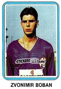 Sticker Zvonimir Boban - Fudbal 1990-1991 n. 265 - Decje Novine