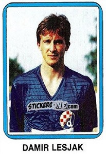 Sticker Damir Lesjak - Fudbal 1990-1991 n. 266 - Decje Novine