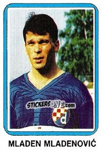 Sticker Mladen Mladenovic - Fudbal 1990-1991 n. 267 - Decje Novine