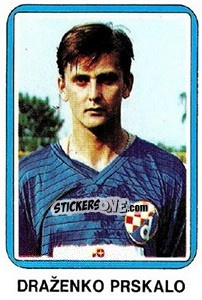 Sticker Draženko Prskalo - Fudbal 1990-1991 n. 268 - Decje Novine
