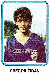 Sticker Gregor Židan - Fudbal 1990-1991 n. 269 - Decje Novine