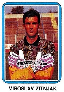 Sticker Miroslav Žitnjak - Fudbal 1990-1991 n. 278 - Decje Novine