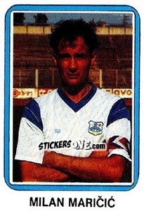 Sticker Milan Maricic - Fudbal 1990-1991 n. 282 - Decje Novine