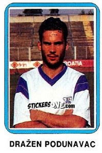 Sticker Dražen Podunavac - Fudbal 1990-1991 n. 284 - Decje Novine