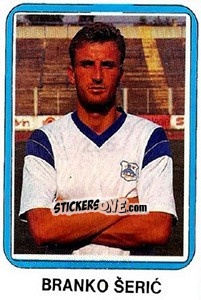 Sticker Branko Šeric - Fudbal 1990-1991 n. 285 - Decje Novine