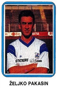 Sticker Željko Pakasin - Fudbal 1990-1991 n. 288 - Decje Novine