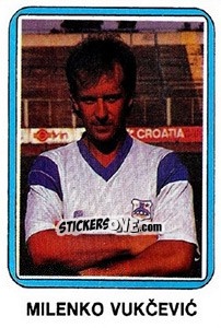 Sticker Milenko Vukcevic - Fudbal 1990-1991 n. 290 - Decje Novine