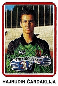 Sticker Hajrudin Cardaklija - Fudbal 1990-1991 n. 299 - Decje Novine