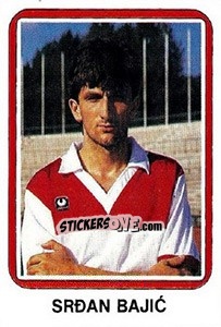 Sticker Srdan Bajic - Fudbal 1990-1991 n. 301 - Decje Novine