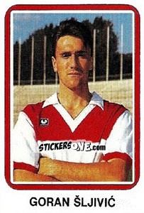 Sticker Goran Šljivic - Fudbal 1990-1991 n. 304 - Decje Novine